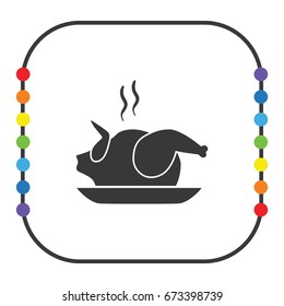 Chicken icon, vector design element