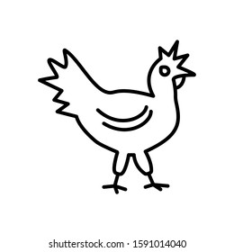 chicken  icon vector design template
