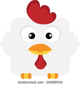 Chicken Icon - Vector Illustration
