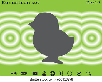 chicken, icon, vector illustration eps10