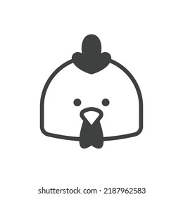 Chicken icon vector illustration logo template for many purpose.