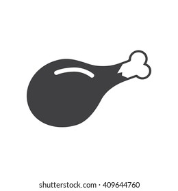 Chicken icon Vector Illustration on the white background.
