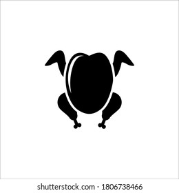 Hühnersymbol, Vektorgrafik. Hochwertiges flaches Icon im trendigen Stil.