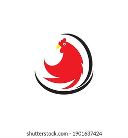 chicken icon vector illustration template design