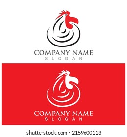 chicken icon vector illustration template design