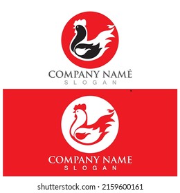 chicken icon vector illustration template design