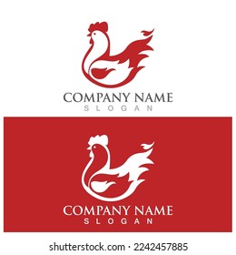 chicken icon vector illustration template design