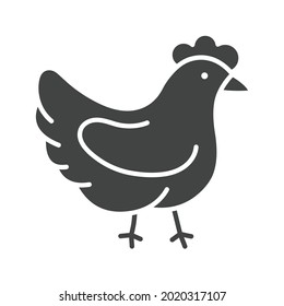 Chicken icon vector image. Can also be used for Village. Suitable for mobile apps, web apps and print media.