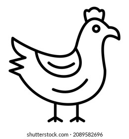 Chicken icon vector image. Can also be used for web apps, mobile apps and print media.