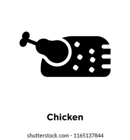 Chicken icon vector isolated on white background, Chicken transparent sign , food and fruit symbols