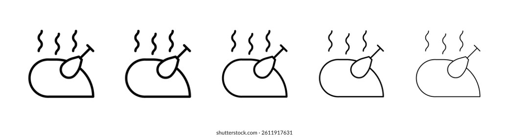 Chicken icon Vector logo sign
