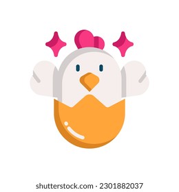icono del pollo para tu sitio web, móvil, presentación y diseño de logotipo.