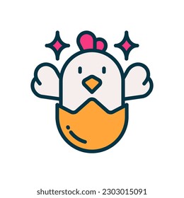 chicken icon for your website, mobile, presentation, and logo design.