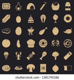 Chicken icons set. Simple style of 36 chicken vector icons for web for any design