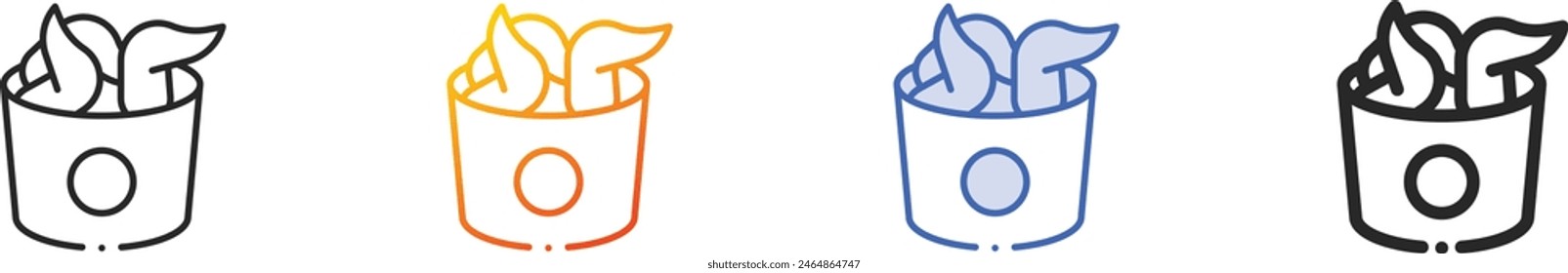 chicken icon.Thin Linear, Gradient, Blue Stroke and bold Style Design Isolated On White Background