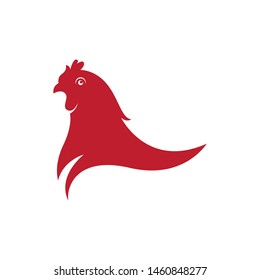 chicken illustration icon vector design template