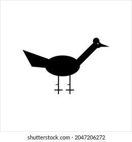 Chicken Illustration for Logo or Graphic Design Element. Vector Illustration