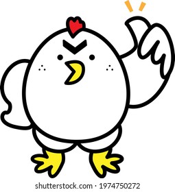 Chicken chicken chicken illustration material