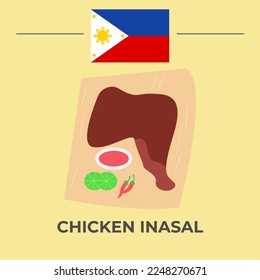 Chicken Inasal vector eps 10. easy to edit
