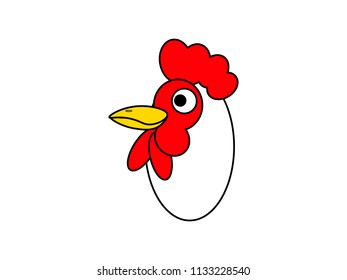 Chicken isolated cartoon