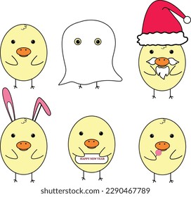 chicken kids chicken cute happy 