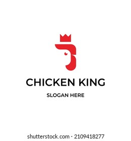 chicken king logo design template