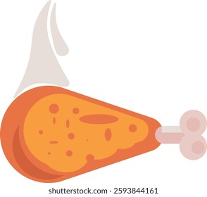 A Chicken leg art vector file