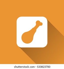 chicken leg  icon for bbq