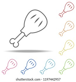 chicken leg icon. Elements of Camping in multi colored icons. Simple icon for websites, web design, mobile app, info graphics