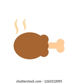 chicken leg icon, food icon