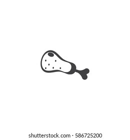 chicken leg icon. sign design