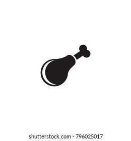 chicken leg icon. sign design