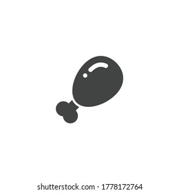 chicken leg icon vector illustration