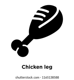Chicken leg icon vector isolated on white background, Chicken leg transparent sign , beer symbols