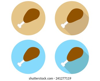 Chicken Leg Icons