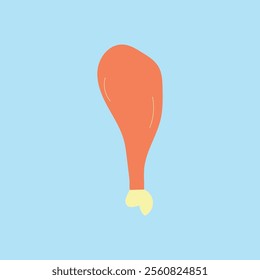 Chicken Leg Vector Art  Graphics vector