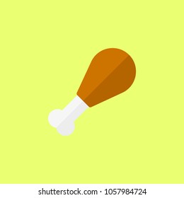 chicken leg vector icon