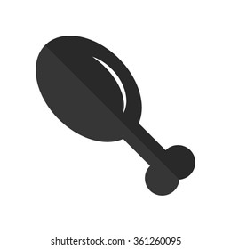 chicken leg  - vector icon