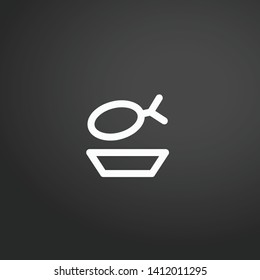 Chicken Leg vector icon. Chicken Leg concept stroke symbol design. Thin graphic elements vector illustration, outline pattern for your web site design, logo, UI. EPS 10.