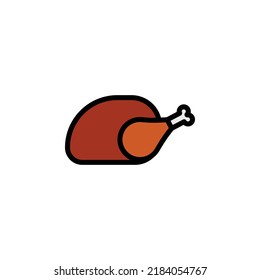 chicken leg vector for website symbol icon presentation