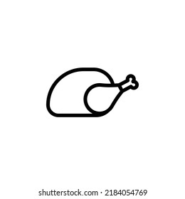 chicken leg vector for website symbol icon presentation