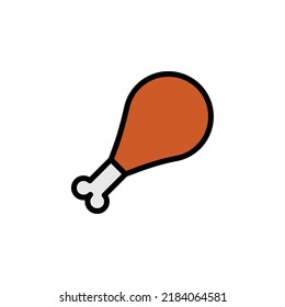 chicken leg vector for website symbol icon presentation