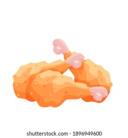 Chicken legs or drumstick icon. Vector food for brochures, banner, packaging menu and market