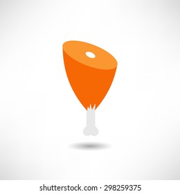 Chicken legs icon