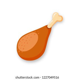 Chicken legs icon isolated on white background