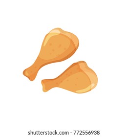 Chicken legs icon. Vector food for brochures, banner, packaging menu and market