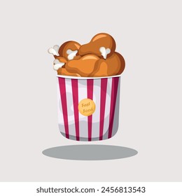 Chicken legs vector design Fast food