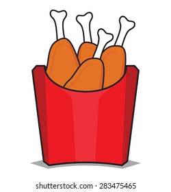 Chicken legs vector illustration