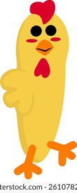 Chicken Letter Vector Element Alphabet G