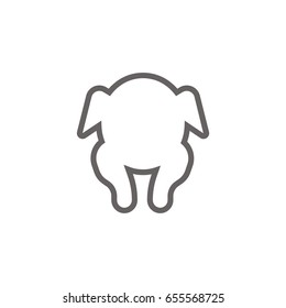 Chicken line icon